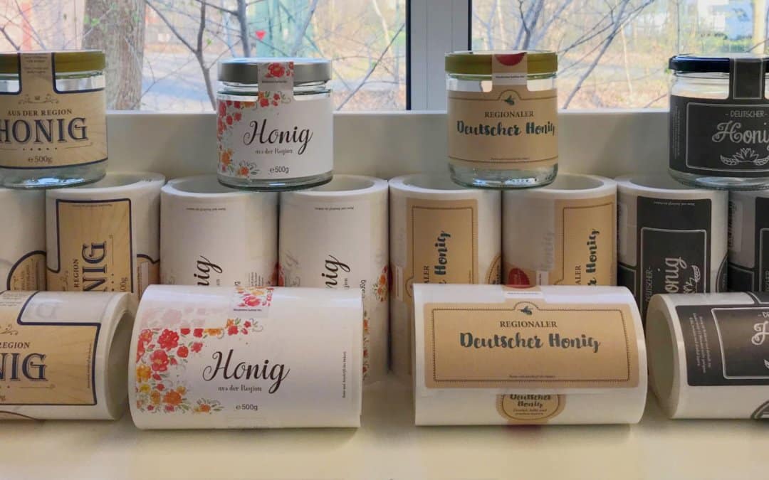 Unsere Honigetiketten bei beekeepers24